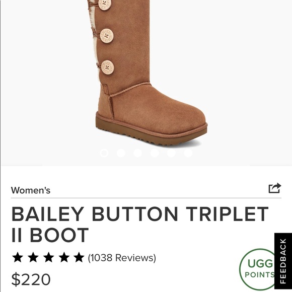 UGG: Bailey Button Triplet Boots - Picture 1 of 5